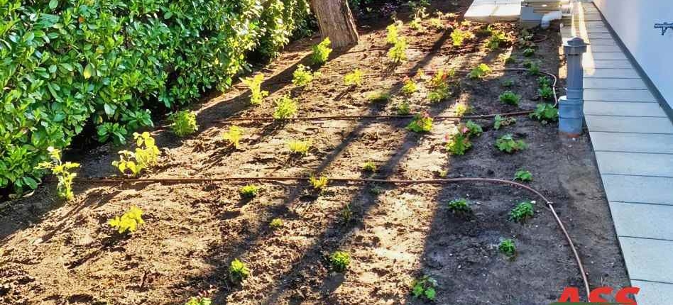 Garten vor Neubepflanzung mit Bewässerung ausstatten