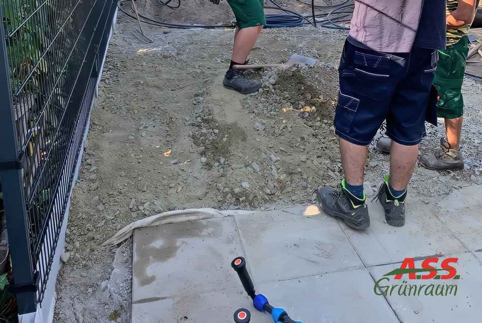 Wegebau Vorbereitung Haus Gartengestaltung A.S.S.